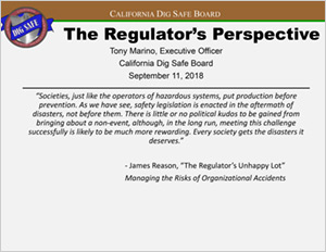 Regulators Perspective