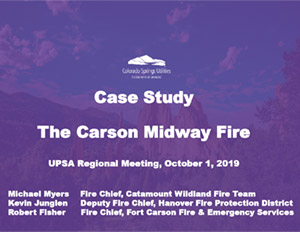2018 Carson-Midway Wildfire Case Study: Colorado Springs Utilities Catamount